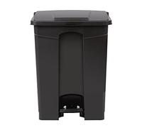 Jantex CW723 Polypropylene Kitchen Pedal Waste Bin 65Ltr, Black