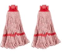 Jantex Deck Mop Head Red Stripe, 200 g (Pack of 2)
