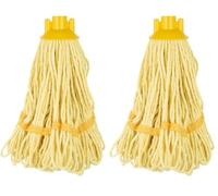 Jantex Deck Mop Head Yellow Stripe, 200 g (Pack of 2)