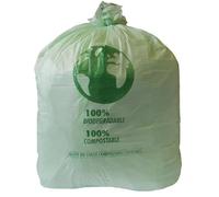 Jantex Green Compostable Bin Liners, 90 Ltr, Roll 20