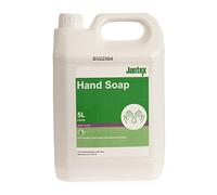 Jantex Green Hand Soap Lotion Refill, Plant-Based 5Ltr | Odourless, non-tainting pH-neutral formula keeps busy commercial kitchen staff hands soft and prevents skin irritation.