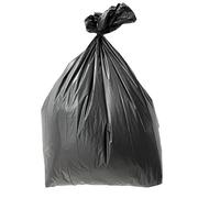 Jantex Heavy Duty Polythene Bin Bags 120Ltr (Pack of 100), Black, 120 Ltr