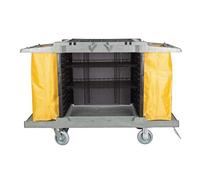 Jantex Housekeeping Trolley Polypropylene, 990x1460x540mm, Grey, 77 Litre