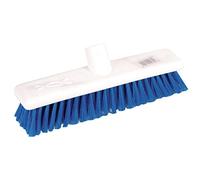 Jantex Hygiene Broom Soft Bristle Blue 12In Brush Only Sweeping Cleaning