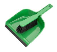 Jantex Janitorial Dustpan and Brush Set, Green