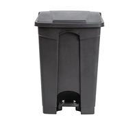 Jantex Kitchen Pedal Bin 45 Litre, Black, Material: Polypropylene, Size: 60(H)x40.5(W)x39.5(D)cm, Tight-Fitting Lid Contains Odours, Hands-Free Lid with Pedal Lift, CW722