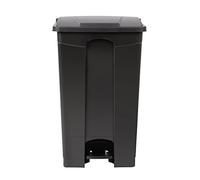 Jantex Kitchen Pedal Bin 87 Litre, Black, Polypropylene Plastic Bin, Size: 820(H) x 495(W) x 400(D)mm, Hands Free Hygienic Operation, Tight-Fitting Lid Contains Odours, CW724