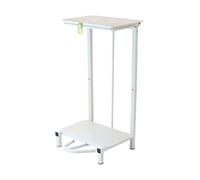 Jantex Free Standing Steel Sack Holder or Bin | White | Hygenic Foot Pedal Operated Lid | 880(H) x 430(W) x 330(D)mm | L548