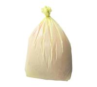 Jantex Medium Duty Bin Bags Yellow, 80 Ltr, Pack 200