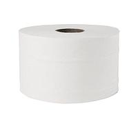 Jantex Micro Twin Toilet Paper 2-Ply (Pack of 24), White, Roll Length: 125 metre, CHSA Accredited, Recycled Paper Toilet Rolls, GL063