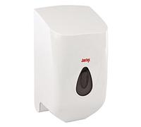Jantex Mini Centrefeed Dispenser GD835 Wall Mounted, White, 330X180X147mm | Tear-off mechanism reduces paper waste; durable plastic housing fits GD728 and GD729 rolls for busy commercial kitchens.