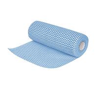Jantex Non-Woven Cleaning Wipes Roll of 100 Sheets, Blue