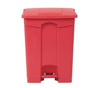 Jantex DC710 Kitchen Pedal Lid Bin Red 65ltr Waste Polypropylene Catering Equipment