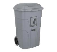 Jantex Pedal Operated Wheelie Bin Grey, 120 Ltr, 120 L