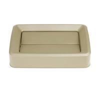 Jantex Polypropylene Slim Bin Lid with Swing Doors, 60/80L, Beige, 80 L