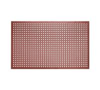 Jantex Rubber Grease Resistant Anti Fatigue Mat Red 1500 x 900mm