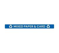 Jantex Slim Bin Lid Label Mixed Paper & Card