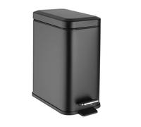 Jantex Slim Pedal Washroom Bin 5Ltr, Black, 5 L