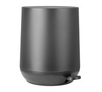 Jantex Soft Close Round Pedal Bin ABS 5 Ltr 290x245mm, Black, 5 L | Hands-free pedal operation improves sanitation, with smooth surfaces that prevent dirt traps for easy hygienic cleaning.