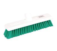 Jantex Soft Hygiene Broom Head Green 12" - Indoor, Home, Restaurant, Office Replacement Floor Brush Head GK873