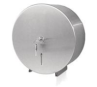 Jantex Stainless Steel Jumbo Roll Tissue Dispenser, Satin Finish | Grade 304 construction provides exceptional rust resistance, ideal for heavy-duty commercial washroom environments.