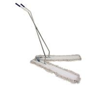 Jantex V-Sweeper Floor Sweeper, White, Size: 711 mm/28 inch, Syntex Fibre Head, Floor Coverage 450 to 1600 mm, V-Shaped Broom, Janitors Sweeper, CD803