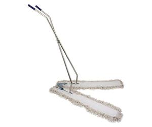 Jantex V-Sweeper Floor Sweeper, White, Size: 711 mm/28 inch, Syntex Fibre Head, Floor Coverage 450 to 1600 mm, V-Shaped Broom, Janitors Sweeper, CD803