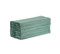 Jantex Z-Folded Paper Hand Towels (3000 Sheets), Green, 1-Ply Paper Towels, Size: Folded 242(W)x85(L)mm/Unfolded 242(W)x240(L)mm, CHSA Accredited - For Kitchens, Front of House, Washrooms, DL923