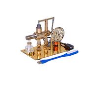JANTY ENJOMOR Stirling Engine Model with USB Light, Balance Single-cylinder Hot Air External Combustion Engine Motor, Educational Toys Gifts for Kids and Adult