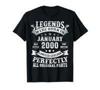 January 2000 26th Birthday Gifts for Men 26 Years Old Bday T-Shirt