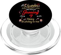 January 7 Birthday A Queen Was Born in 7th January PopSockets PopGrip for MagSafe