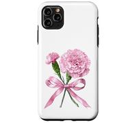January Birth Flower Pink Carnation Floral Bloom Case for iPhone 11 Pro Max