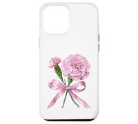 January Birth Flower Pink Carnation Floral Bloom Case for iPhone 12 Pro Max