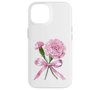 January Birth Flower Pink Carnation Floral Bloom Case for iPhone 14
