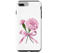 January Birth Flower Pink Carnation Floral Bloom Case for iPhone 7 Plus/8 Plus