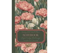January Birth Month Flower Notebook: Elegant Vintage Floral Design Carnation and Snowdrop