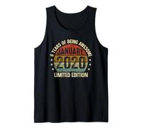 January Birthday Est 2020 Limited Edition Vintage 6th Tank Top