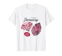 January Birthstone Garnet, Birth Month Gemstone, Capricorn T-Shirt