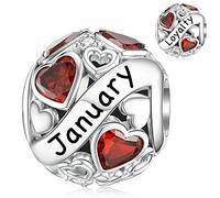 January Charms for Pandora Charm Heart Birtstone Dangle Charm