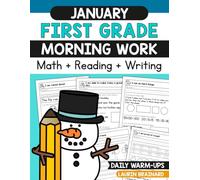 January First Grade Morning Work Workbook: Math, Reading, and Writing (First Grade Morning Work Workbooks)