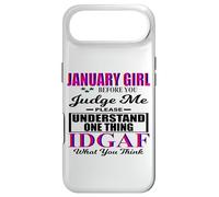 January Girl Judge Me Please IDGAF What You Think Women Fun Case for iPhone Air