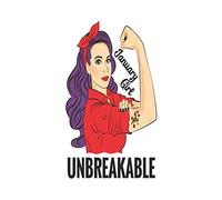 January Girl Unbreakable Notebook, 6x9 Inch, 100 Page, Blank Lined, College Ruled Journal Birthday Gift for women who born in January