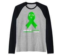 January is Glaucoma Awareness Month Raglan Baseball Tee