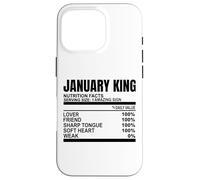 January King Men Birthday Funny Boy Nutrition Facts Dad Son Case for iPhone 16 Pro