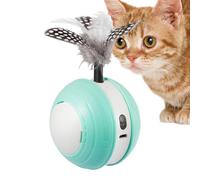 Janurium Automatic Cat Ball Toy - Cat Teaser Ball Automatic Moving Interactive Toy | Smart Cat Toy Cat Ball USB Rechargeable for Indoor Cats Kittens