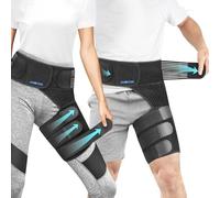Janustar Hip Brace for Sciatica Pain Relief - Compression Groin Support Wrap for Men and Women - Effective Thigh, Hamstring and Hip Pain Relief - Left Leg
