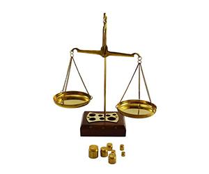 Janwvi Brass Weighing Scale Balance Justice Law Scale Decoration weight Scale measure