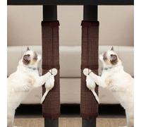 JanYoo 2 Pieces Cat Scratcher Mat for Table Leg Sisal Cat Scratching Pad Scratch Mat for Cat Scratch Pad Rug 19.69 × 9.84 in(Brown)