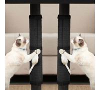 JanYoo 2 Pieces Cat Scratcher Mat for Table Leg Sisal Cat Scratching Pad Scratch Mat for Cat Scratch Pad Rug 19.69 × 9.84 in(Black)