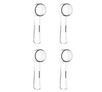JANYUEPAI 4 Pack Toothbrush Head Covers, Compatible with Oral B, Travel-Friendly Dustproof, Clear